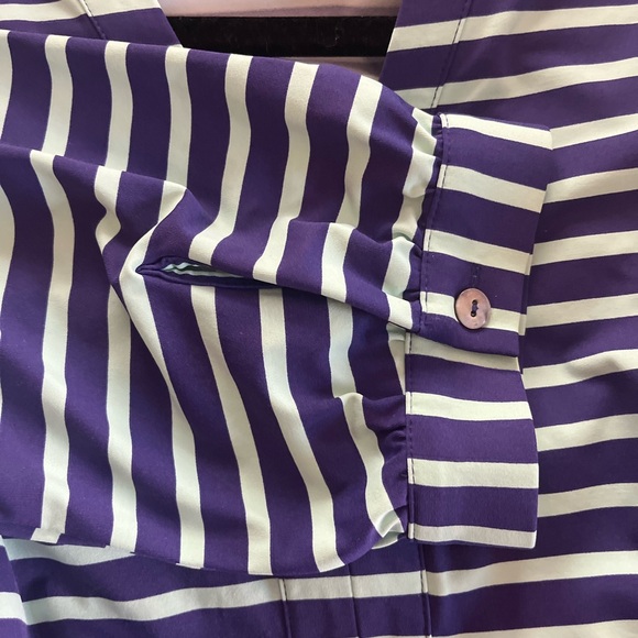 ELLIE KAI STRIPED V NECK DRESS. - Picture 6 of 12